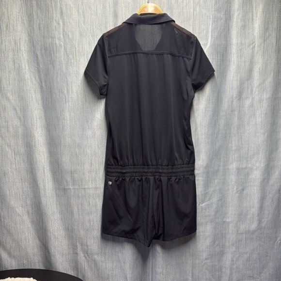 🏴 Fabletics romper black 14 zip size medium - Picture 2 of 10